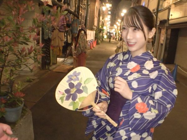 【夏祭りナンパ】浴衣美人の彼氏が泥酔中！？ 浮気心に火がついた美乳ギャルをホテルに連れ込み、浴衣を脱がせてエッチな身体を独り占め！ 彼氏以外のチ●ポで感じまくる！♡