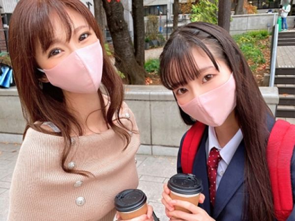 【年の差姉妹ナンパ】28歳と18歳の姉妹をゲット！チンポ依存症の姉がイケメンにメロメロ♥弟の目の前でオチンポ貪りまくり！